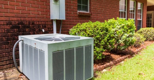 Old outdoor AC compressor