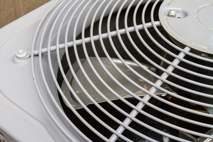 Closeup of outdoor unit